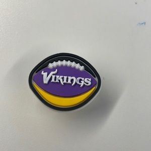 Minnesota Vikings NFL football shoe charm for crocs